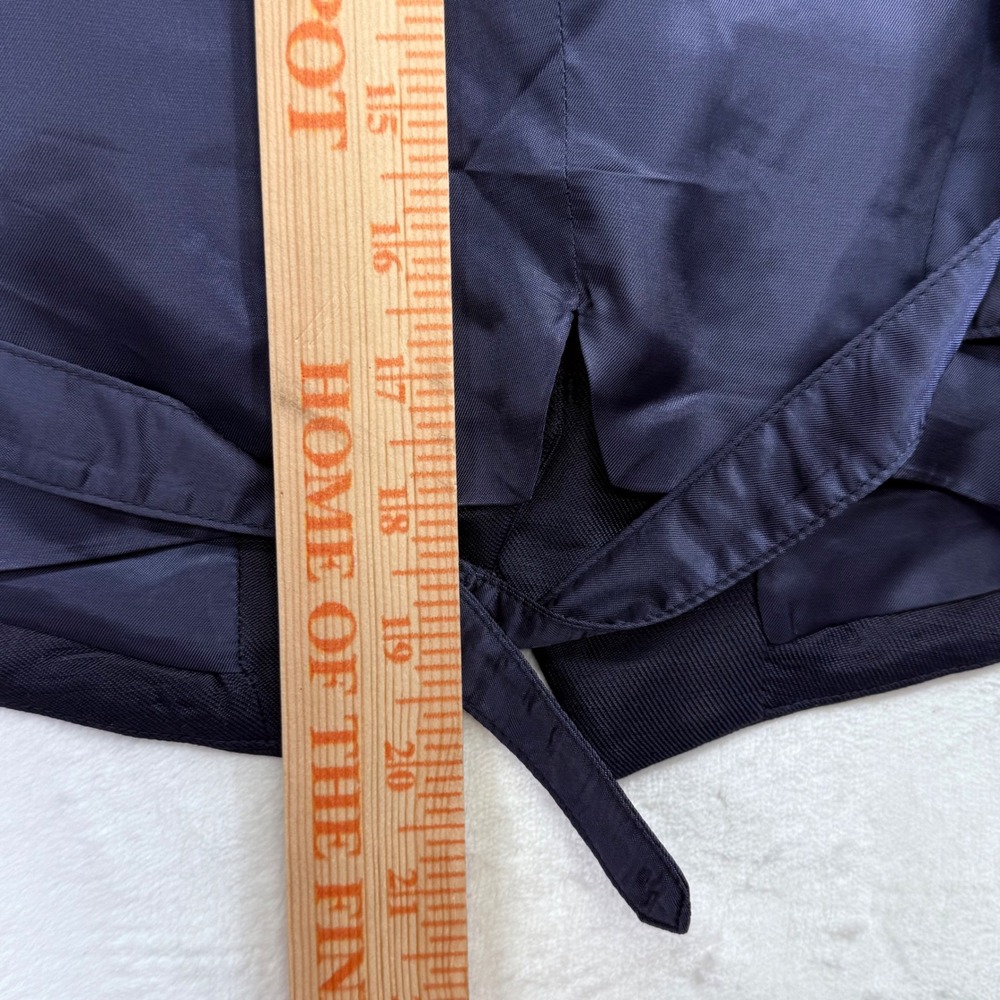 Lauren Ralph Lauren Womens Navy Blue V-Neck Vest Cinch Back Size 14P Petite NEW - Picture 12 of 12